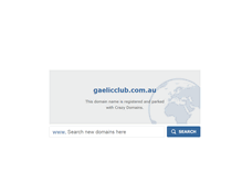 Tablet Screenshot of gaelicclub.com.au